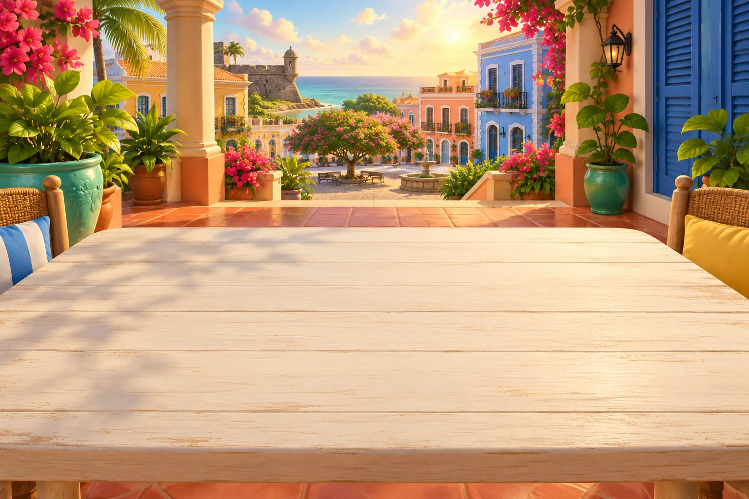 Original artwork: San Juan / sunshine & color